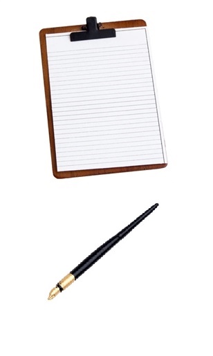 DID 1:6 Папка с клипсой и перьевой ручкой  (металл)
